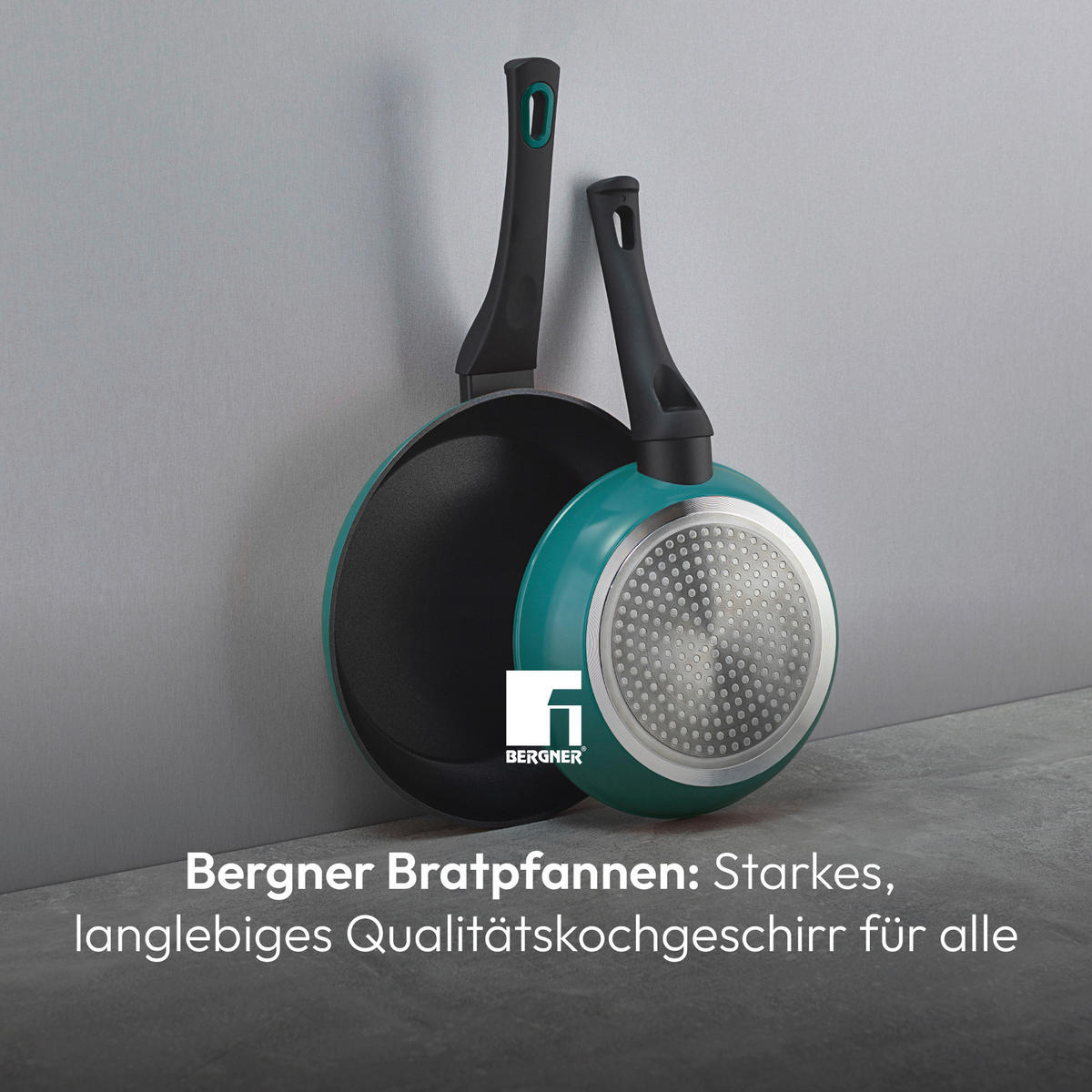 BERGNER Pfannenset Classique grün Aluminium Classique - grün - BERGNER