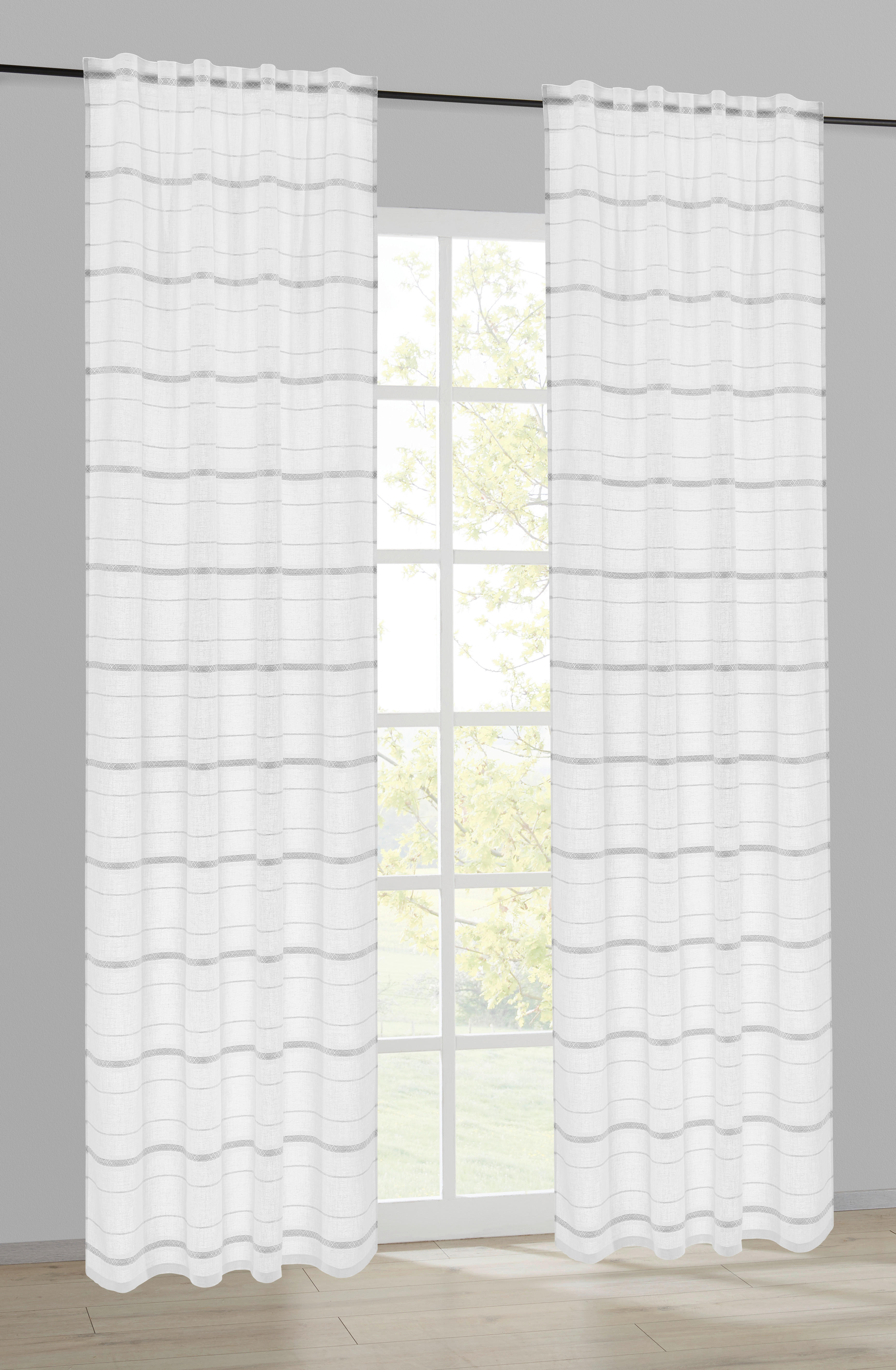 POCOline Kombivorhang Mascha silber B/L: ca. 140x245 cm Mascha - silber (140,00/245,00cm) - POCOline