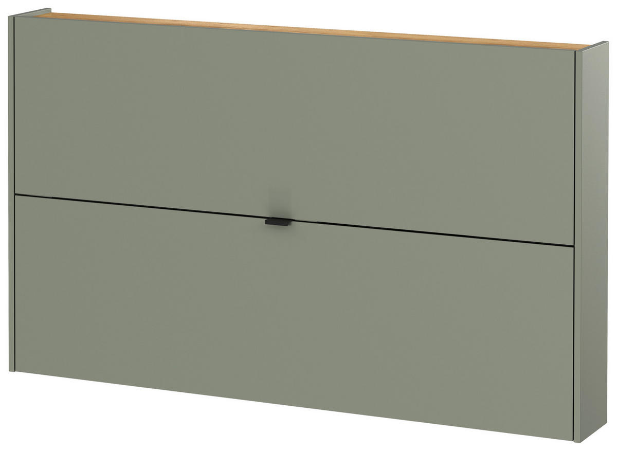 Garderobe 9743-629 B/H/T: ca. 170x200x19 cm 9743-629 - Eiche/grün (170,00/200,00/19,00cm) - Germania