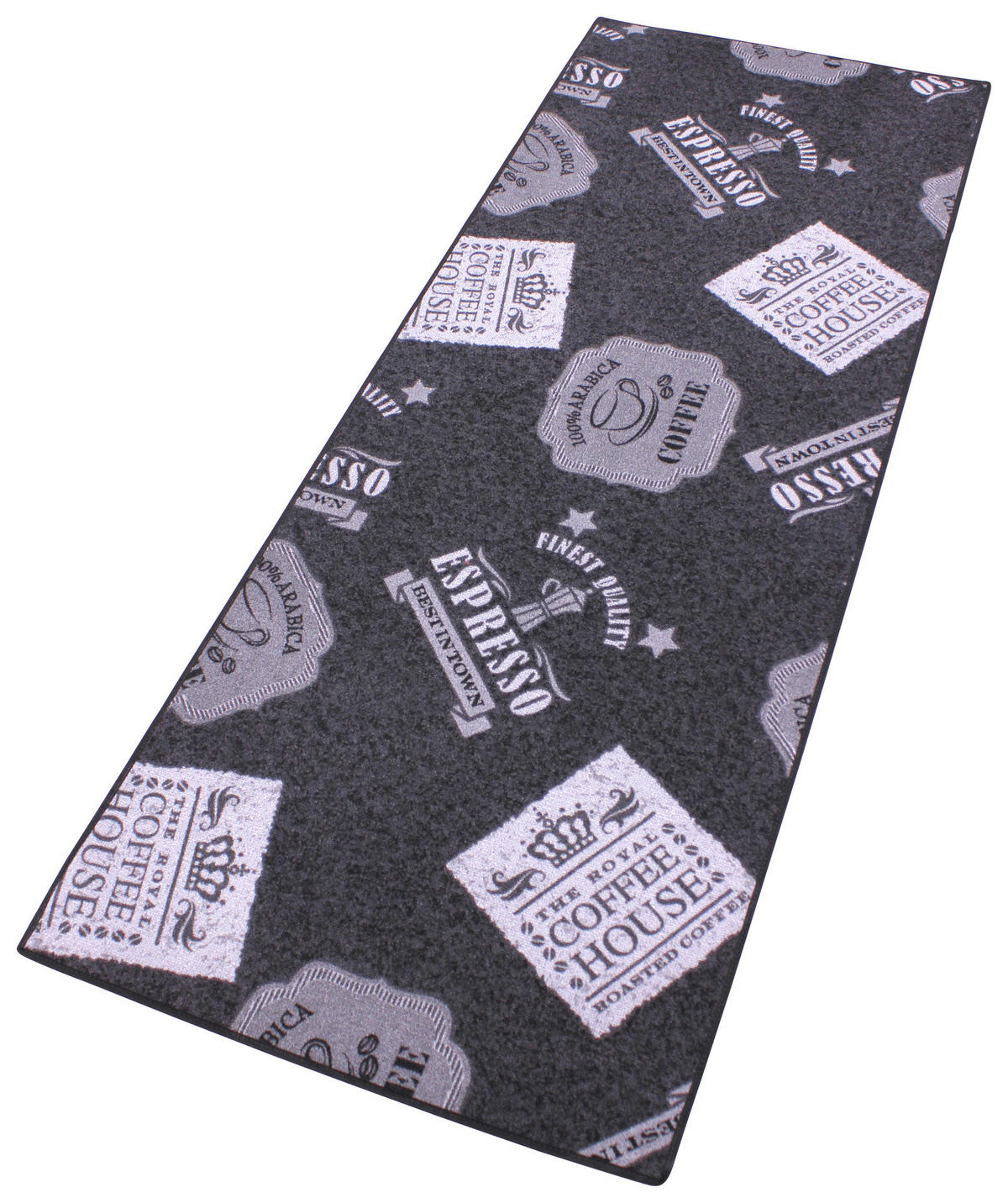 Küchenläufer Coffe Patterns grau B/L: ca. 67x180 cm Coffe Patterns - grau (67,00/180,00cm)