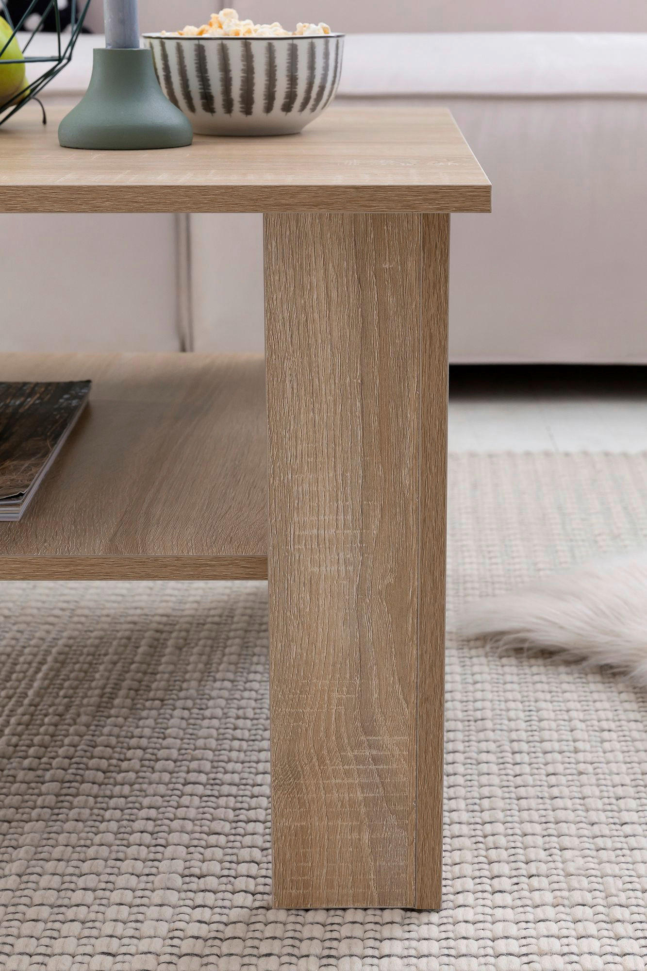 Couchtisch braun B/H/T: ca. 60x42x60 cm Couchtisch - braun (60,00/42,00/60,00cm) - Wohnling