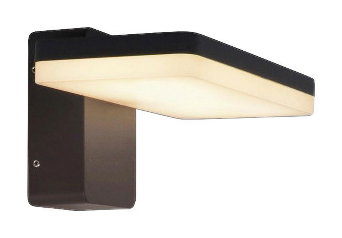Näve Leuchten LED Außenwandleuchte NV1226597 schwarz Aluminium Kunststoff B/H/T: ca. 21x11x11 cm 1 Brennstellen Clair - schwarz (21,00/11,00/11,00cm) - Näve Leuchten