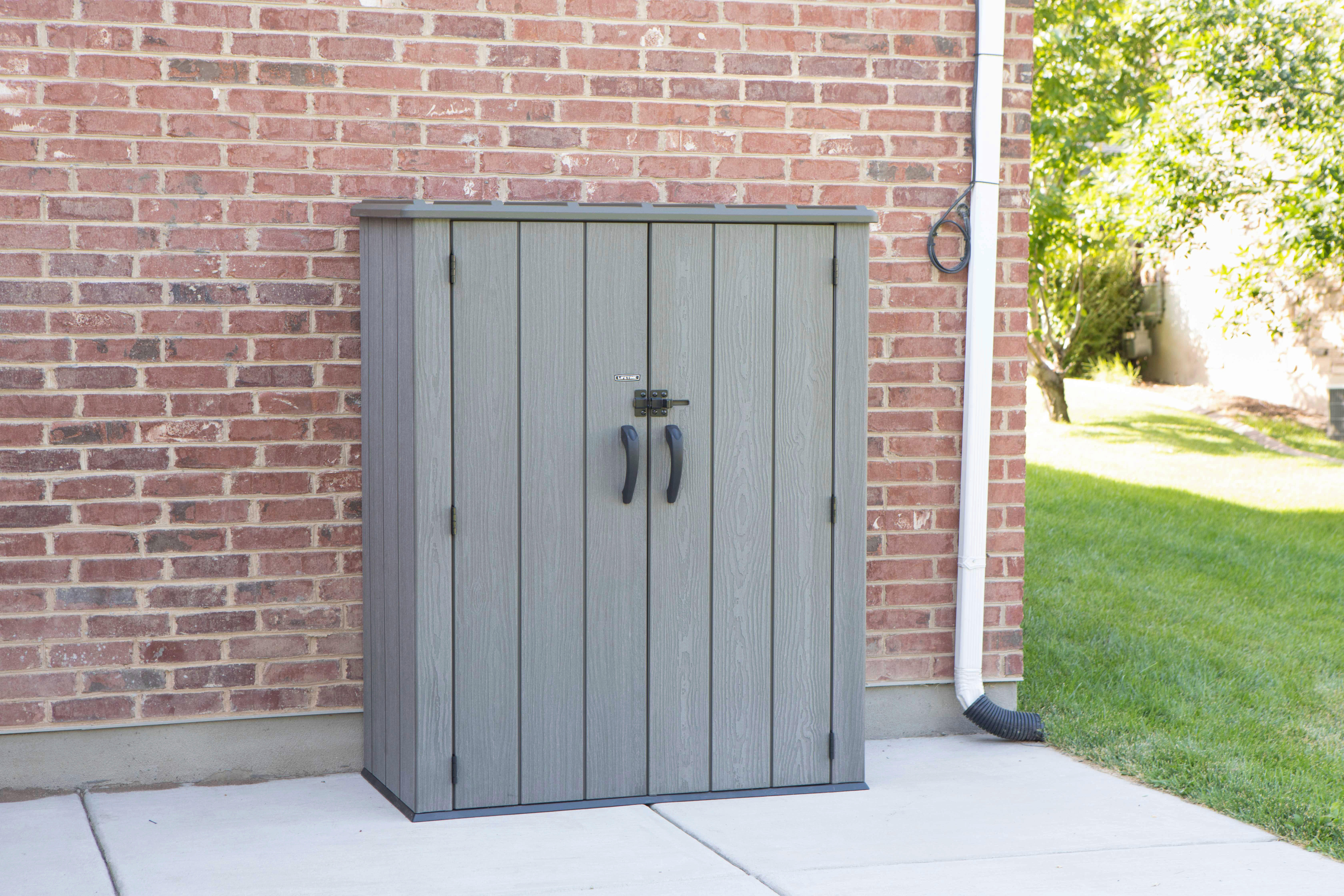 Lifetime Geräteschrank grau Kunststoff ...