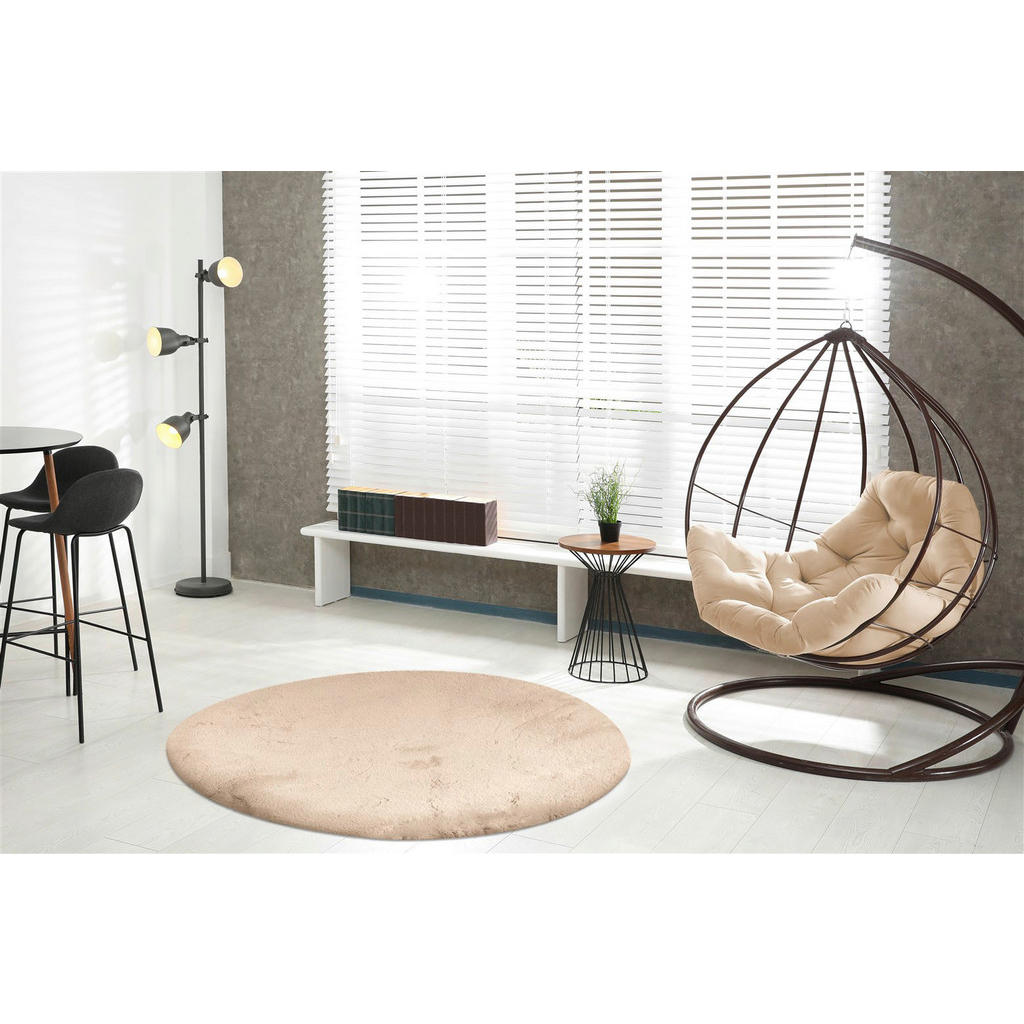 Thumbnail - Padiro Hochflorteppich Rabbit Light 525 elfenbein B/H/L: ca. 160x3,6x160 cm