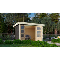 Karibu Gartenhaus Felipo 2 Terragrau B/H/T: ca. 302x217x211 cm Felipo 2 - Terragrau (302,00/217,00/211,00cm) - Karibu