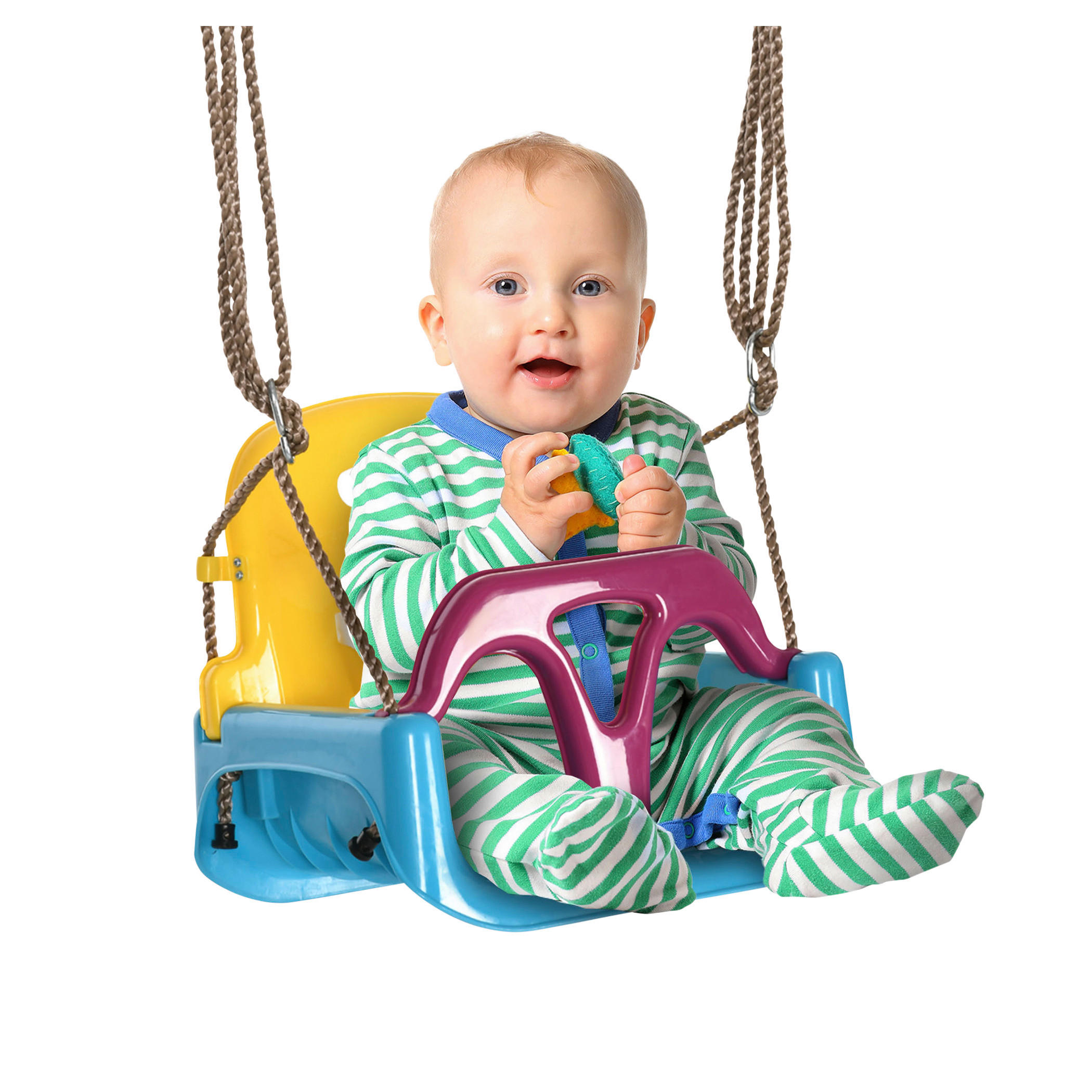 Outsunny Schaukel blau B/H/L: ca. 33x42x180 cm Kinderschaukel - lila/blau (180,00/33,00/42,00cm) - Outsunny