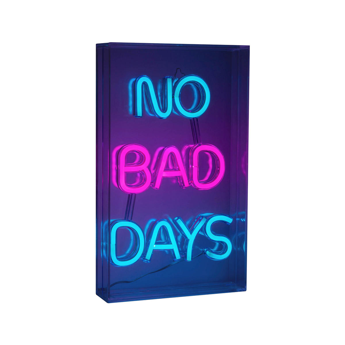 Näve Leuchten LED-Schriftzug klar Kunststoff B/H/T: ca. 18x30x4,7 cm NO BAD DAYS - klar (18,00/30,00/4,70cm) - Näve Leuchten