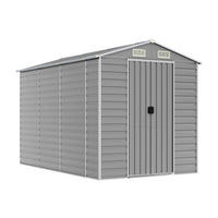 vidaXL Gartenhaus grau B/H/T: ca. 191x198x300 cm Gartenhaus - grau (191,00/198,00/300,00cm) - vidaXL