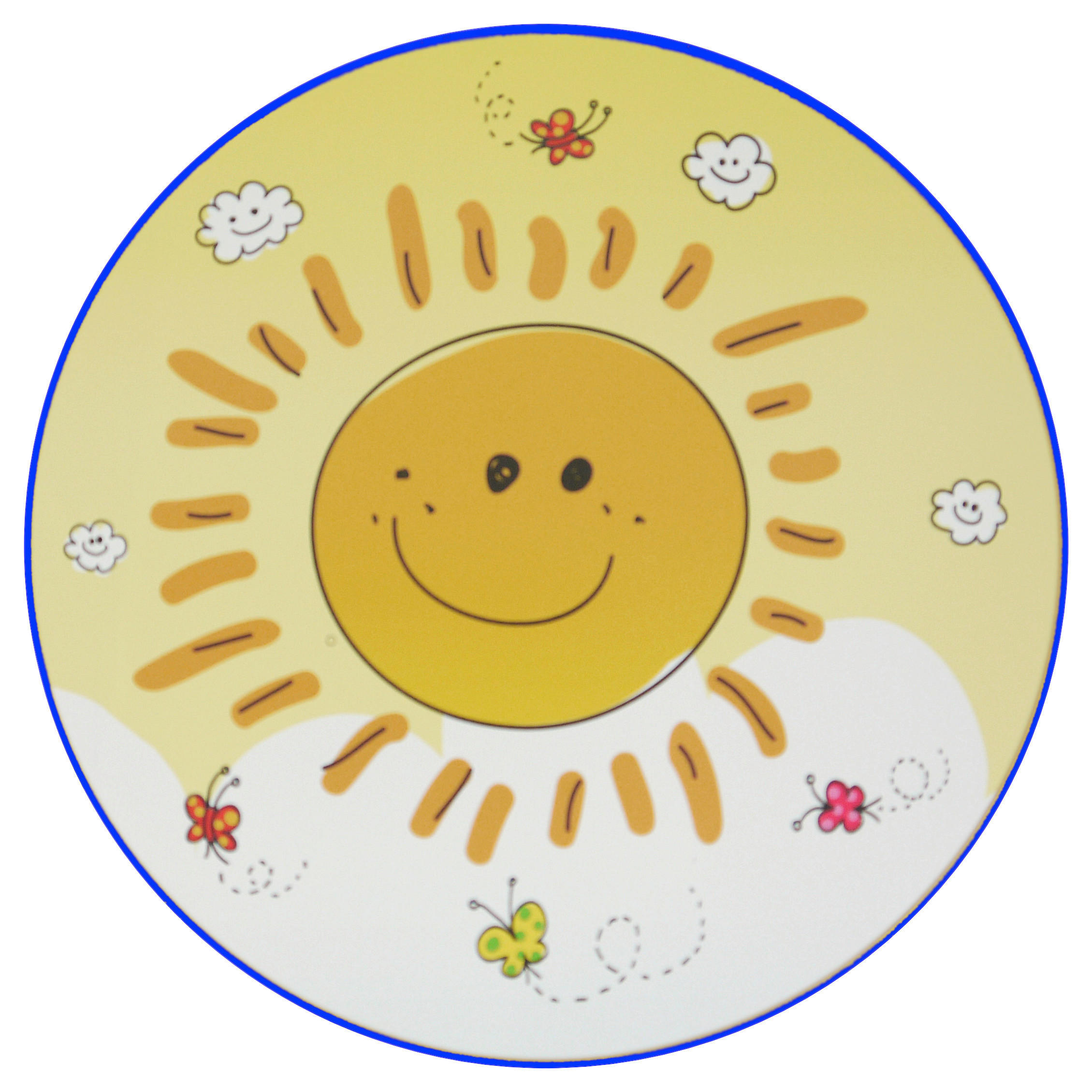 Niermann Kinderwandleuchte Sunny 40688 gelb Kunststoff D: ca. 25 cm E14 1 Brennstellen Wandleuchte_Sunny - gelb (25,00cm) - Niermann