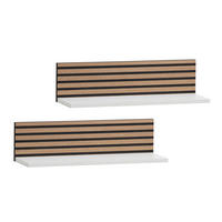 Regal Ryker 2er-Set weiß matt B/H/T: ca. 60x15,7x17,3 cm Ryker 2er-Set - weiß (60,00/15,70/17,30cm) - Möbelpartner