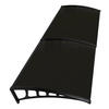 Brosplast Vordach Crocus schwarz B/H/L: ca. 240x23x80 cm Crocus - schwarz (80,00/240,00/23,00cm) - Brosplast