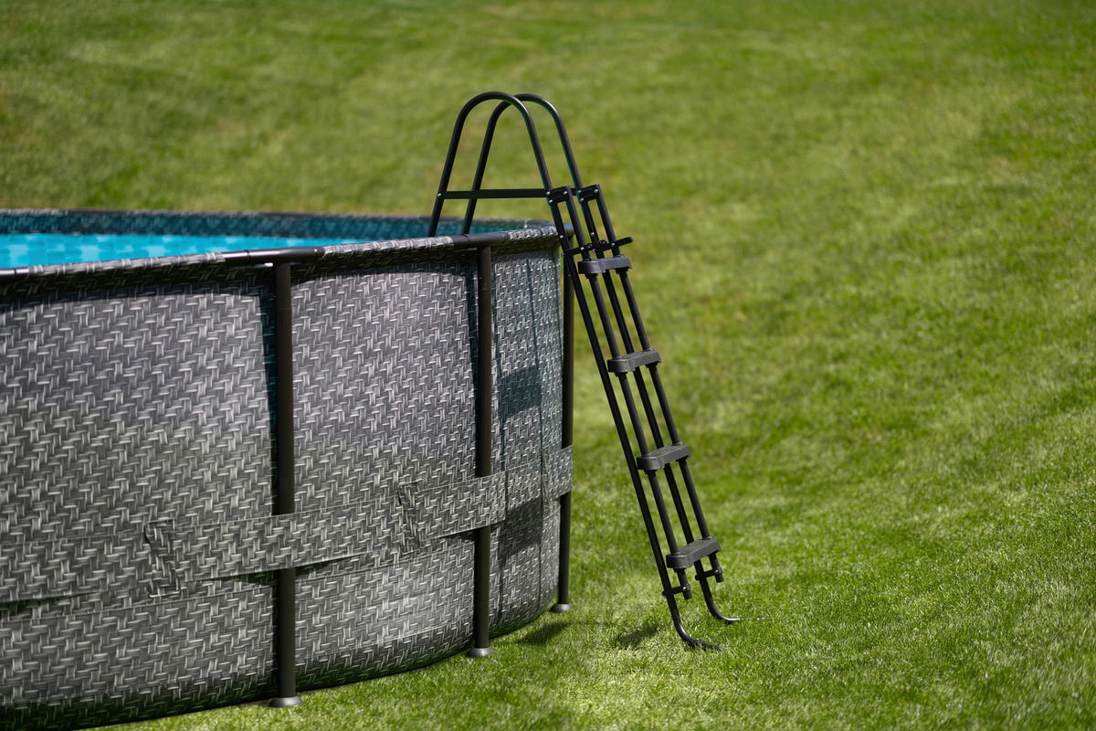 Summer Waves Poolset Elite H/D: ca. 132x549 cm Elite - grau (549,00/132,00cm) - Summer Waves