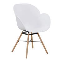 Stuhl Amalia 100 2er weiß Kunststoff B/H/T: ca. 59x83,5x57,5 cm Amalia 100 2er - Eiche/weiß (59,00/83,50/57,50cm) - 360 Living