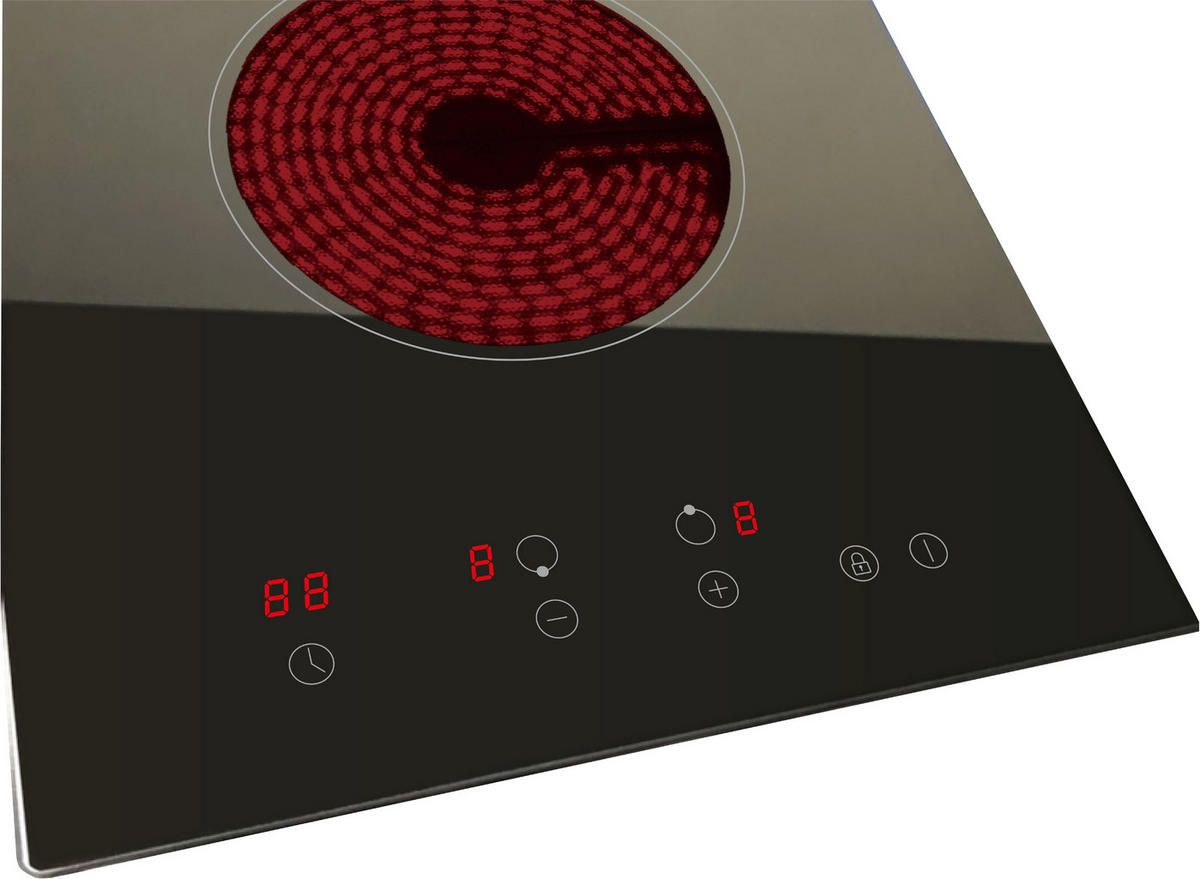 PKM-Möbel Glaskeramikkochfeld EB-GK-2TCG B/H/T: ca. 29x5,1x52 cm EB-GK-2TCG - (29,00/5,10/52,00cm) - PKM-Möbel