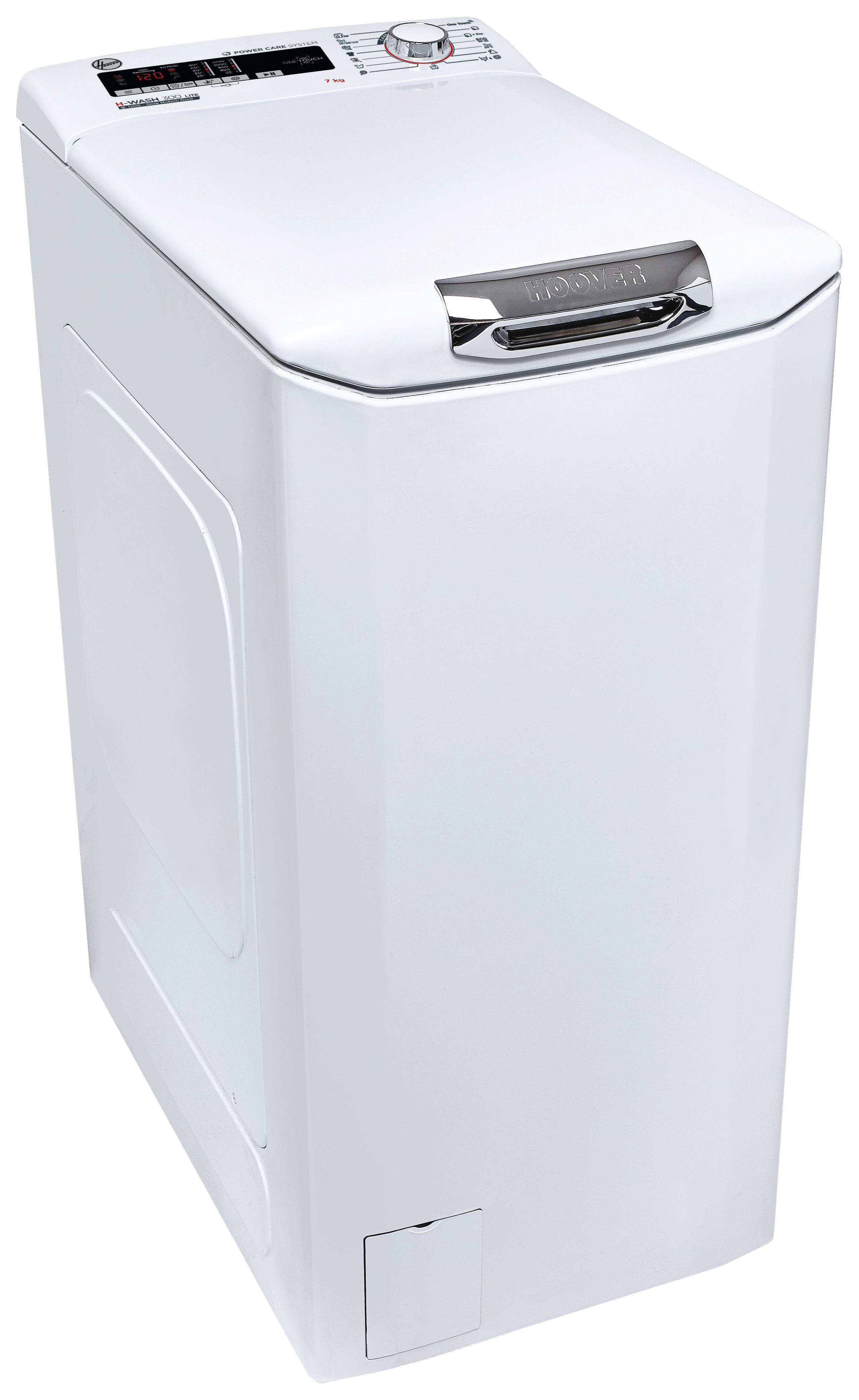 Hoover Waschmaschine-toploader H-wash 300 Lite  H3tm 27tace/1-s Weiß B/h/t: Ca. 41x86x60 Cm Ca. 7 Kg Waschvollautomat_toplader H3tm 27ta - weiß (41,00/86,00/60,00cm)