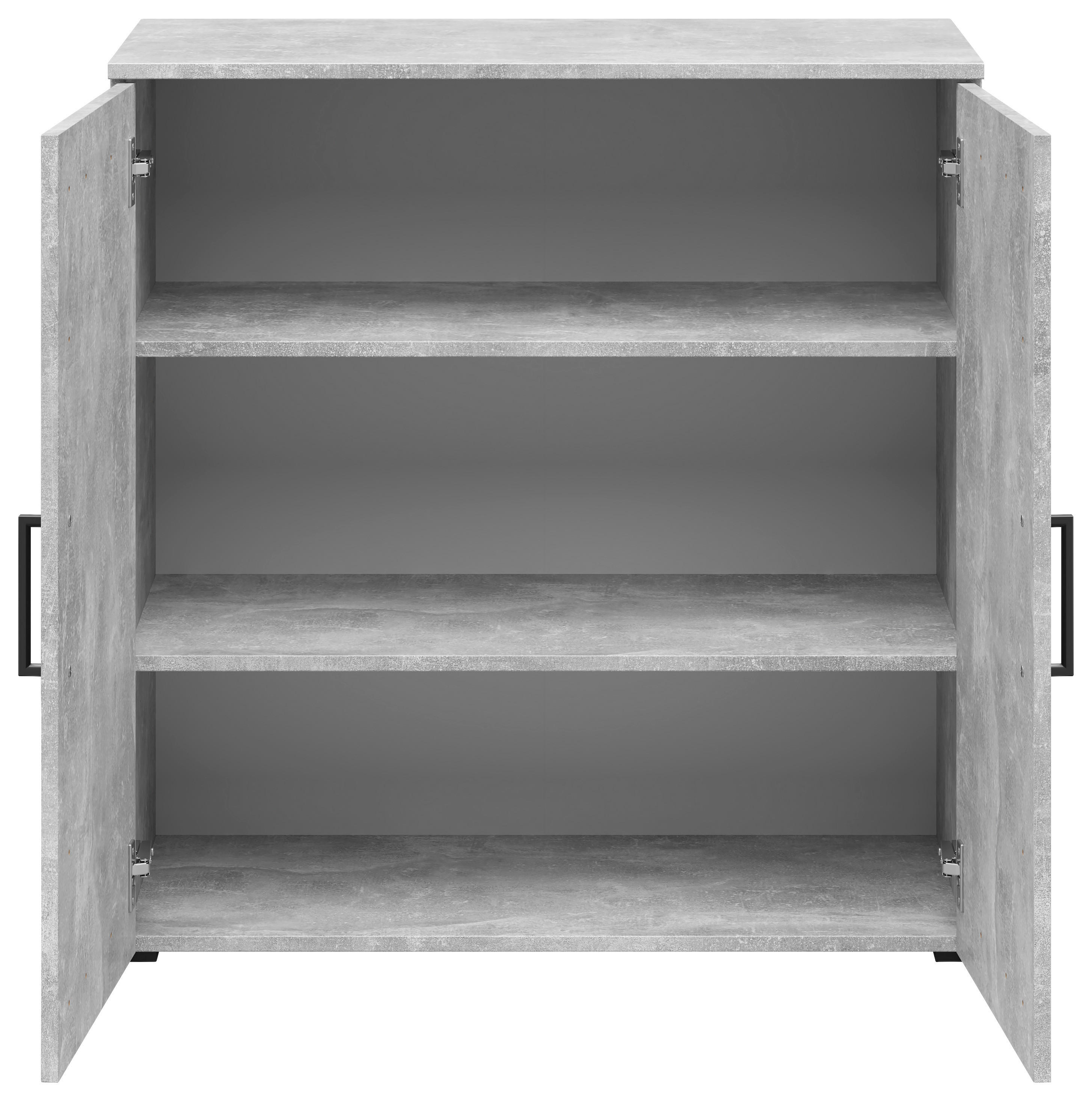 Thumbnail - Kommode Multi-Stauraum Typ 24 Beton Optik B/H/T: ca. 80x83x40 cm