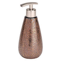 Seifenspender braun Keramik B/H/L: ca. 8x18x8 cm Seifenspender_Marrakesh_Wenko - braun (8,00/8,00/18,00cm) - WENKO