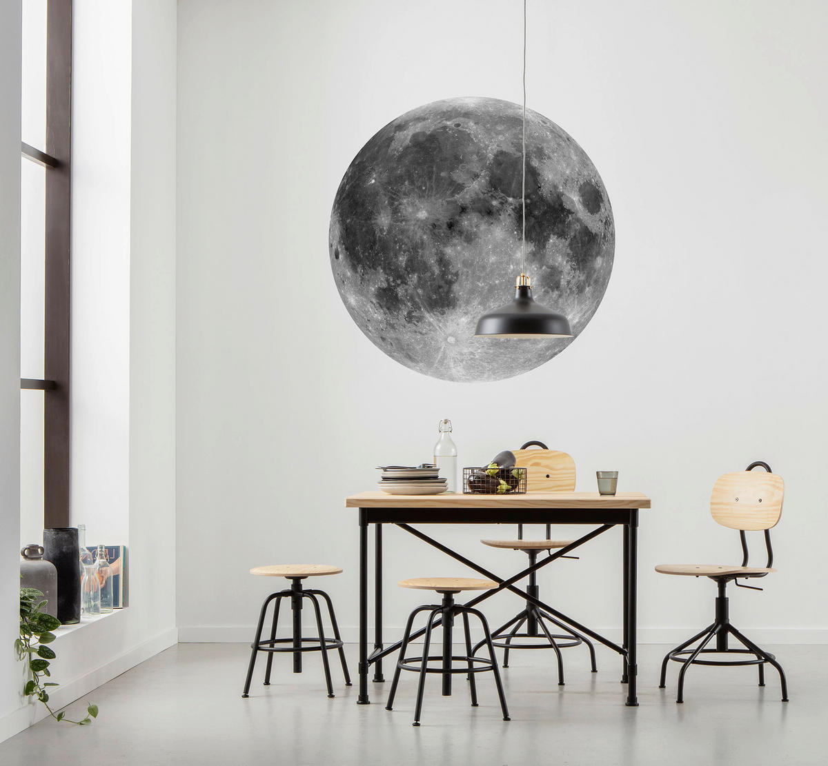 Komar Fototapete Moon D: ca. 125 cm Moon - (125,00cm) - Komar