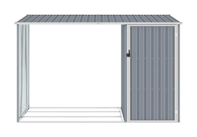 VidaXL Gerätehaus grau B/H: ca. 245x159 cm Gerätehaus - grau (245,00/159,00cm) - VidaXL