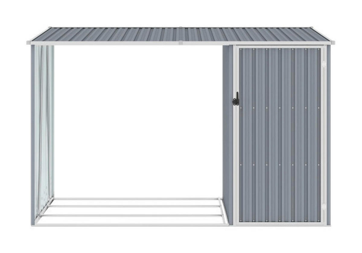 VidaXL Gerätehaus grau B/H: ca. 245x159 cm Gerätehaus - grau (245,00/159,00cm) - VidaXL