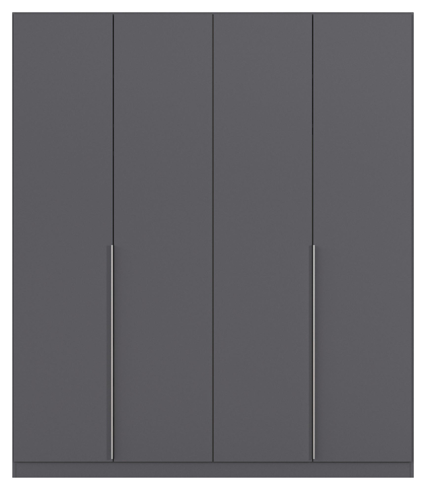 Kleiderschrank Alabama grau B/H/T: ca. 181x210x54 cm Alabama - Alu/grau (181,00/210,00/54,00cm)