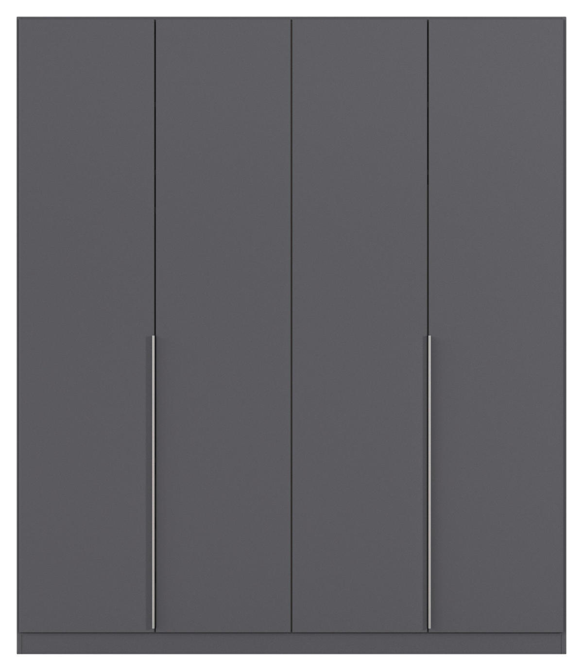 Kleiderschrank Alabama grau B/H/T: ca. 181x210x54 cm Alabama - Alu/grau (181,00/210,00/54,00cm)