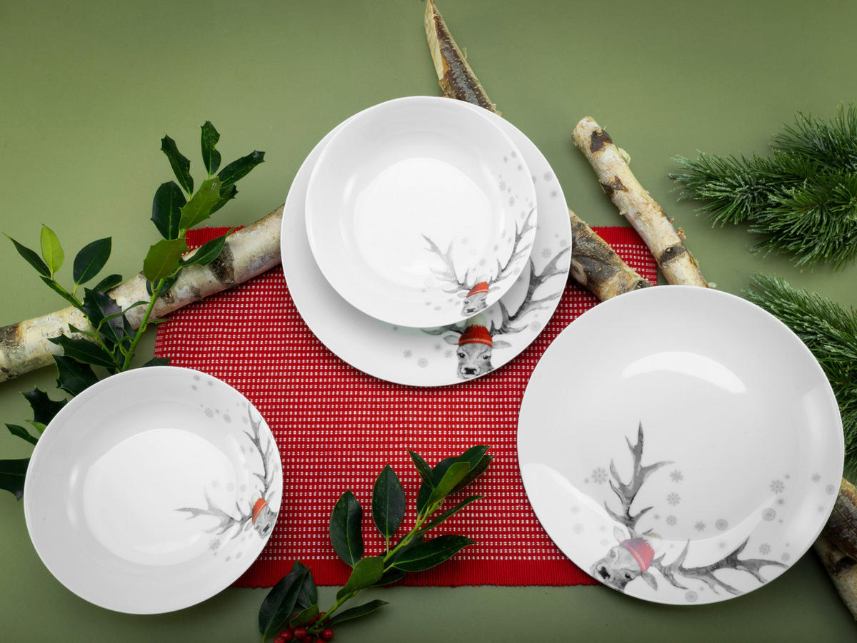 CreaTable Tafelservice Luna Hirsch Luna Hirsch - multicolor - CreaTable