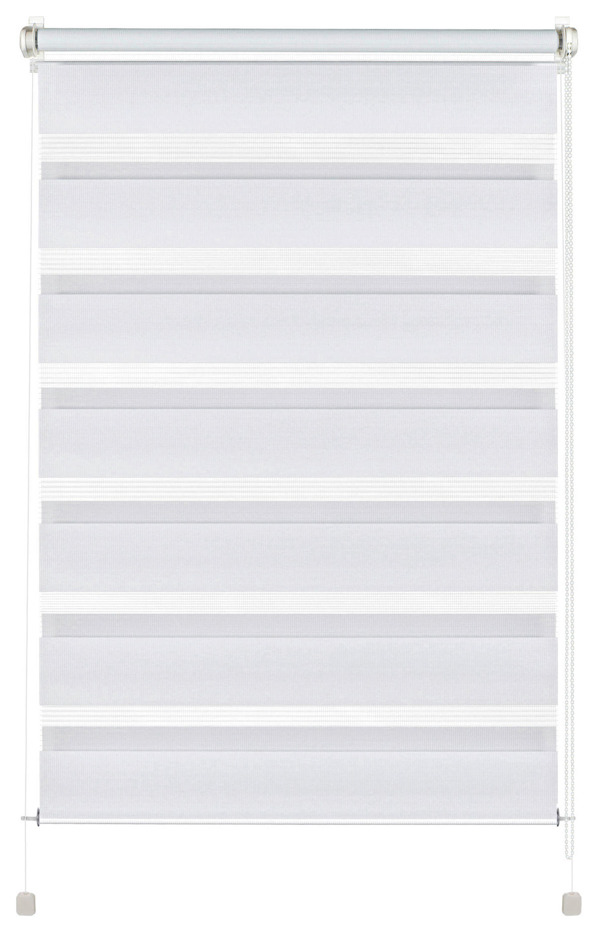 Doppelrollo weiß B/L: ca. 40x150 cm Doppelrollo_mit_Seitenverspannung - weiß (40,00/150,00cm) - Boviva
