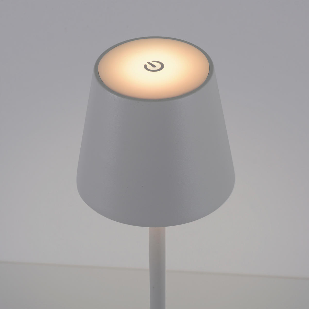 Just Light Akku-Tischleuchte EURIA 19250-16 weiß Metall Kunststoff B/H/D: ca. 11x37x11 cm 1 Brennstellen EURIA - weiß (11,00/37,00cm) - Just Light