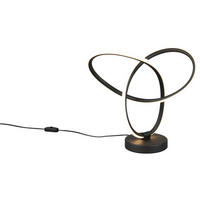 Reality Leuchten LED-Tischleuchte schwarz Metall B/H/L: ca. 28x12x28 cm LED-Tischleuchte_Lando - schwarz (28,00/28,00/12,00cm) - Reality Leuchten