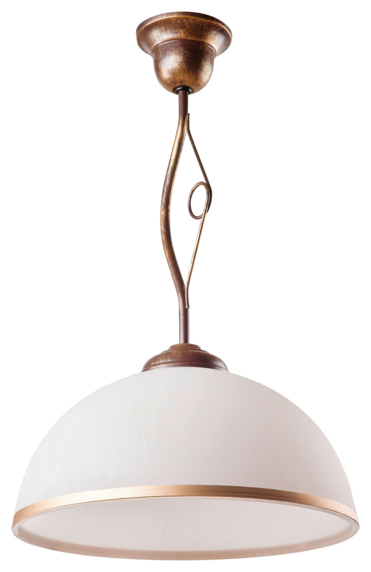 Lamkur Pendelleuchte RETRO II 503 braun Stahl Glas H/L: ca. 45x30 cm E27 1 Brennstellen Retro II - braun (30,00cm) - Lamkur