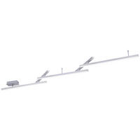TRIO Deckenleuchte 651210507 nickel Metall B/H/T: ca. 242x12x10 cm Melby - nickel (242,00/12,00/10,00cm) - Trio