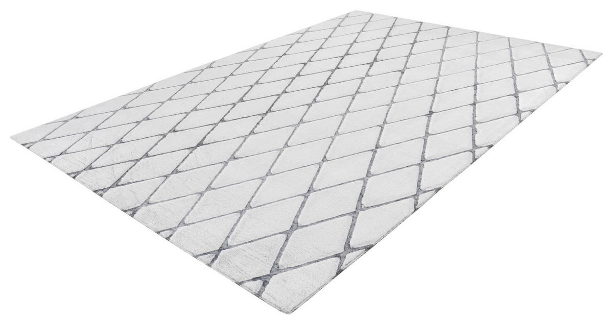 360Living Teppich Vivica weiß B/L: ca. 160x230 cm Vivica - weiß/anthrazit (160,00/230,00cm) - 360Living