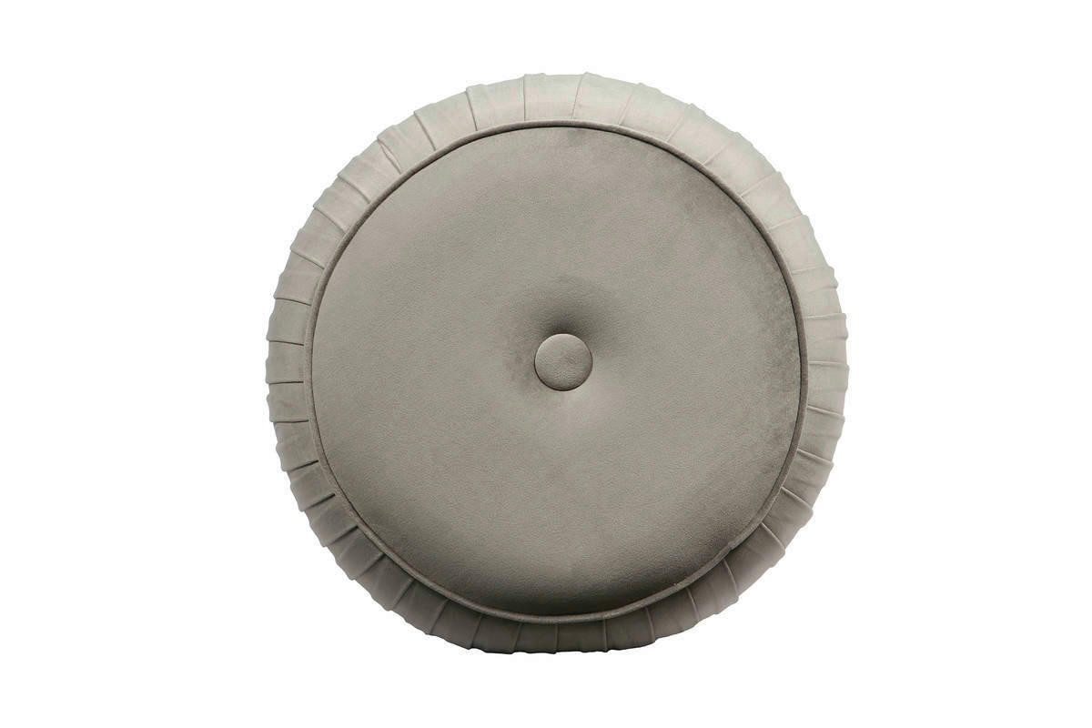 360 Living Hocker Lilje 101 grau H/D: ca. 42x43 cm Lilje 101 - grau (43,00/42,00cm) - 360 Living