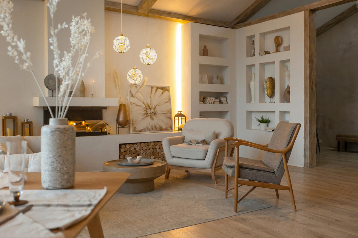 GLOBO Pendelleuchte VIRINA - gold/klar (42,00/150,00cm) - GLOBO