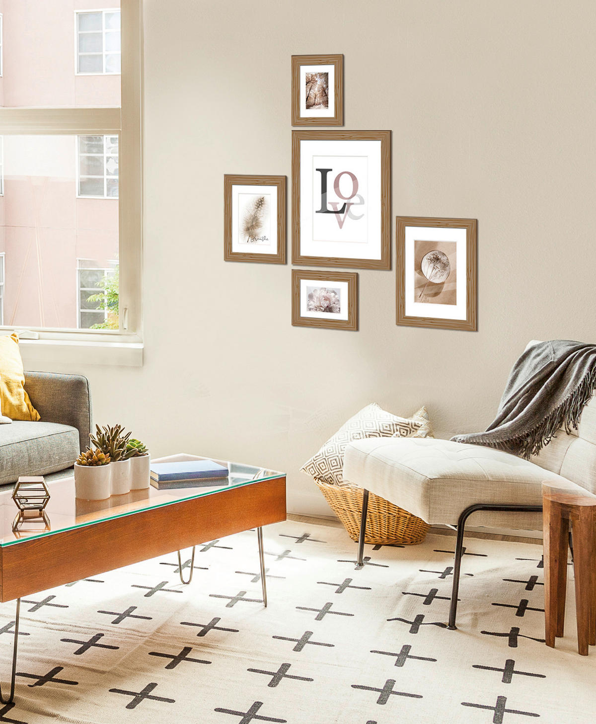 Bilderrahmen natur Holz B/L: ca. 13x18 cm Holzrahmen_Nordic 13x18 - natur (13,00/18,00cm)