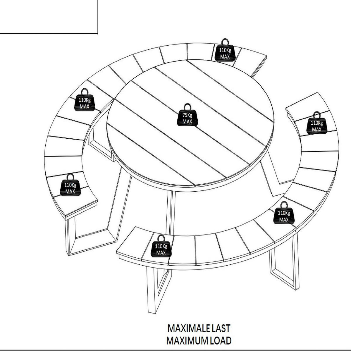 POCOline Gartensitzgruppe grau Alu Gartenset - champagner/grau - POCOline