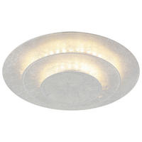 GLOBO LED-Deckenleuchte Heda 48465-18S silber Metall H/D: ca. 7x18 cm Heda - silber (18,00/7,00cm) - GLOBO