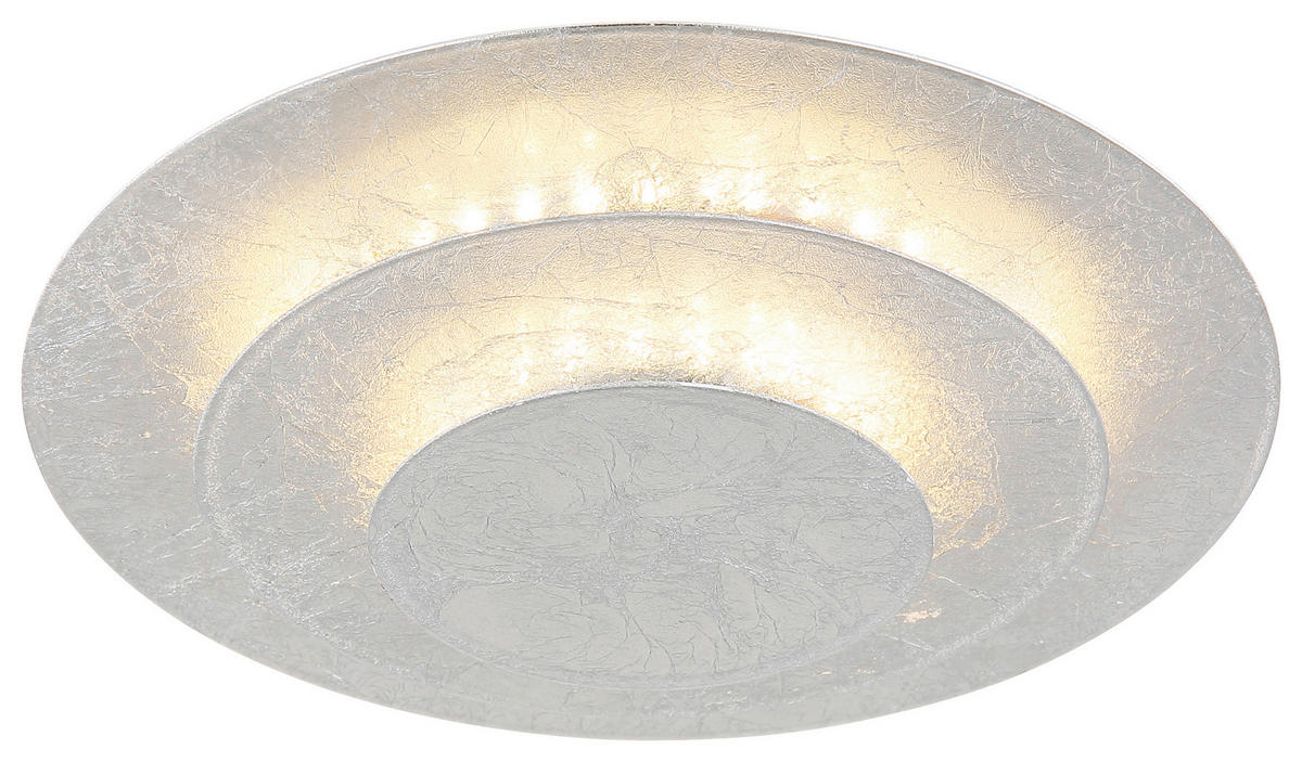 GLOBO LED-Deckenleuchte Heda 48465-18S silber Metall H/D: ca. 7x18 cm Heda - silber (18,00/7,00cm) - GLOBO