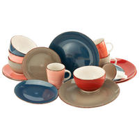 CreaTable Kombiservice Bella Casa COTTAGE rot Steingut Bella Casa COTTAGE - multicolor - CreaTable