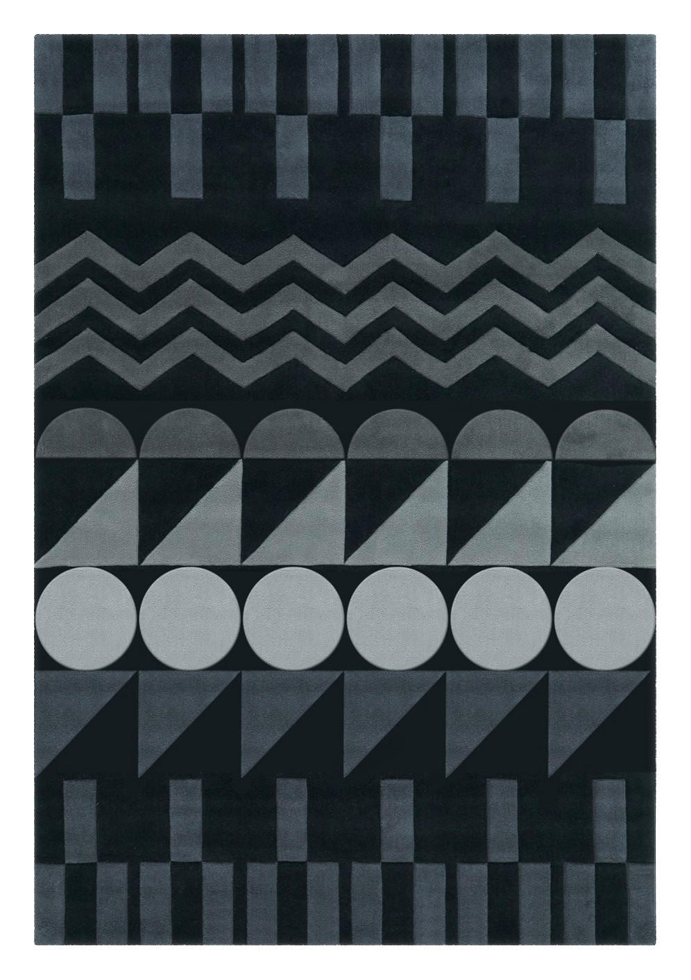 Arte Espina Kurzflorteppich Spirit 3120 anthrazit B/L: ca. 70x140 cm Spirit 3120 - anthrazit (70,00/140,00cm) - Arte Espina