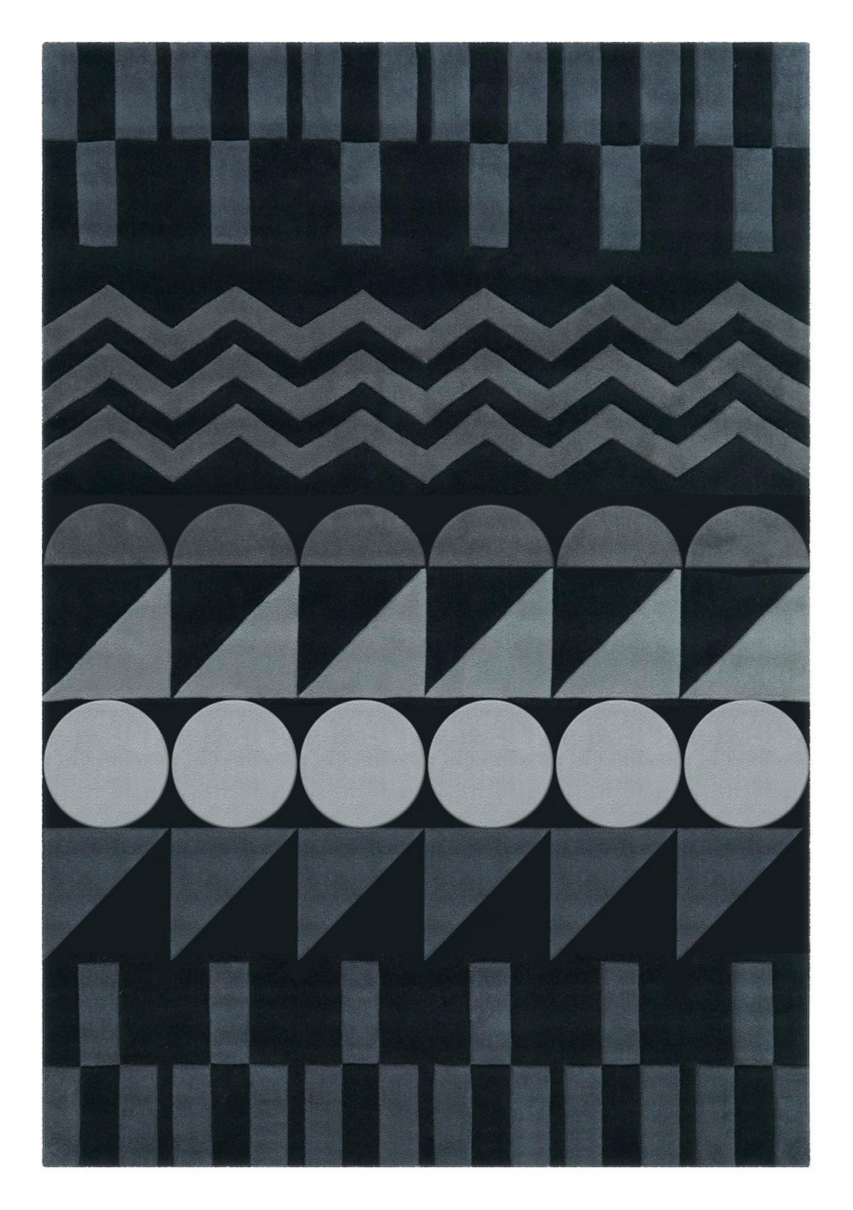 Arte Espina Kurzflorteppich Spirit 3120 anthrazit B/L: ca. 70x140 cm Spirit 3120 - anthrazit (70,00/140,00cm) - Arte Espina