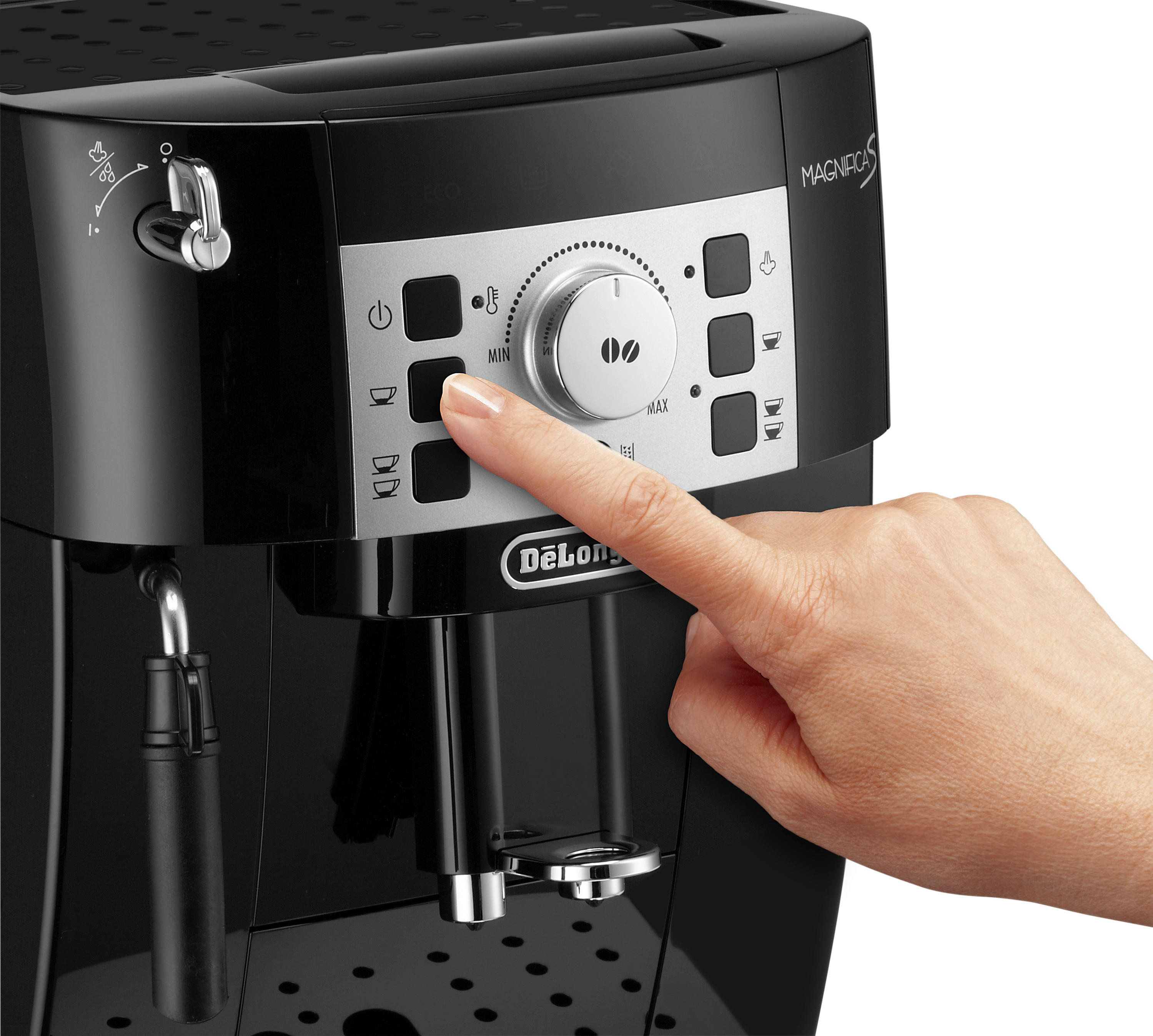 DeLonghi Kaffeevollautomat ECAM22.105.B schwarz B/H/T: ca. 24x35x43 cm Kaffeevollautomat ECAM22.105.B - schwarz (24,00/35,00/43,00cm) - DeLonghi