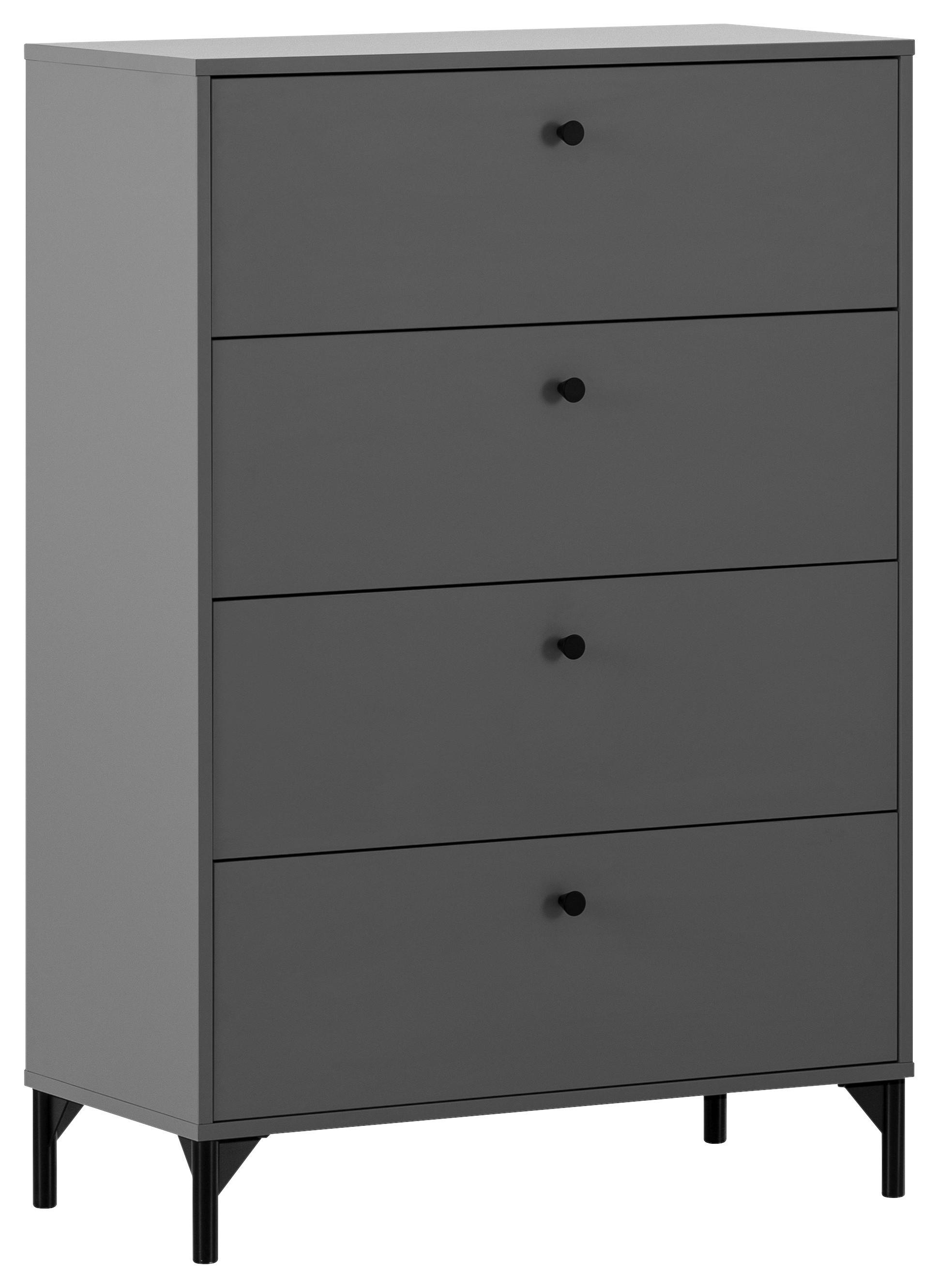 Kommode Smash anthrazit B/H/T: ca. 80,1x116,7x40 cm Smash - anthrazit (80,10/116,70/40,00cm) - Möbelpartner