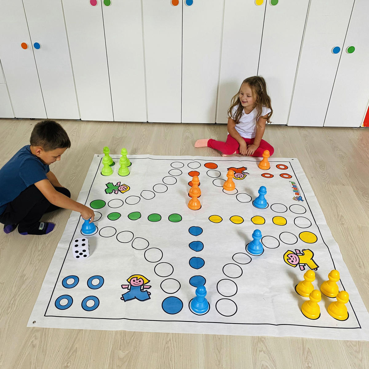 Alldoro XXL Garten Ludo bunt B/H/L: ca. 150x1x150 cm XXL_Garten_Ludo - bunt (150,00/150,00/1,00cm) - Alldoro
