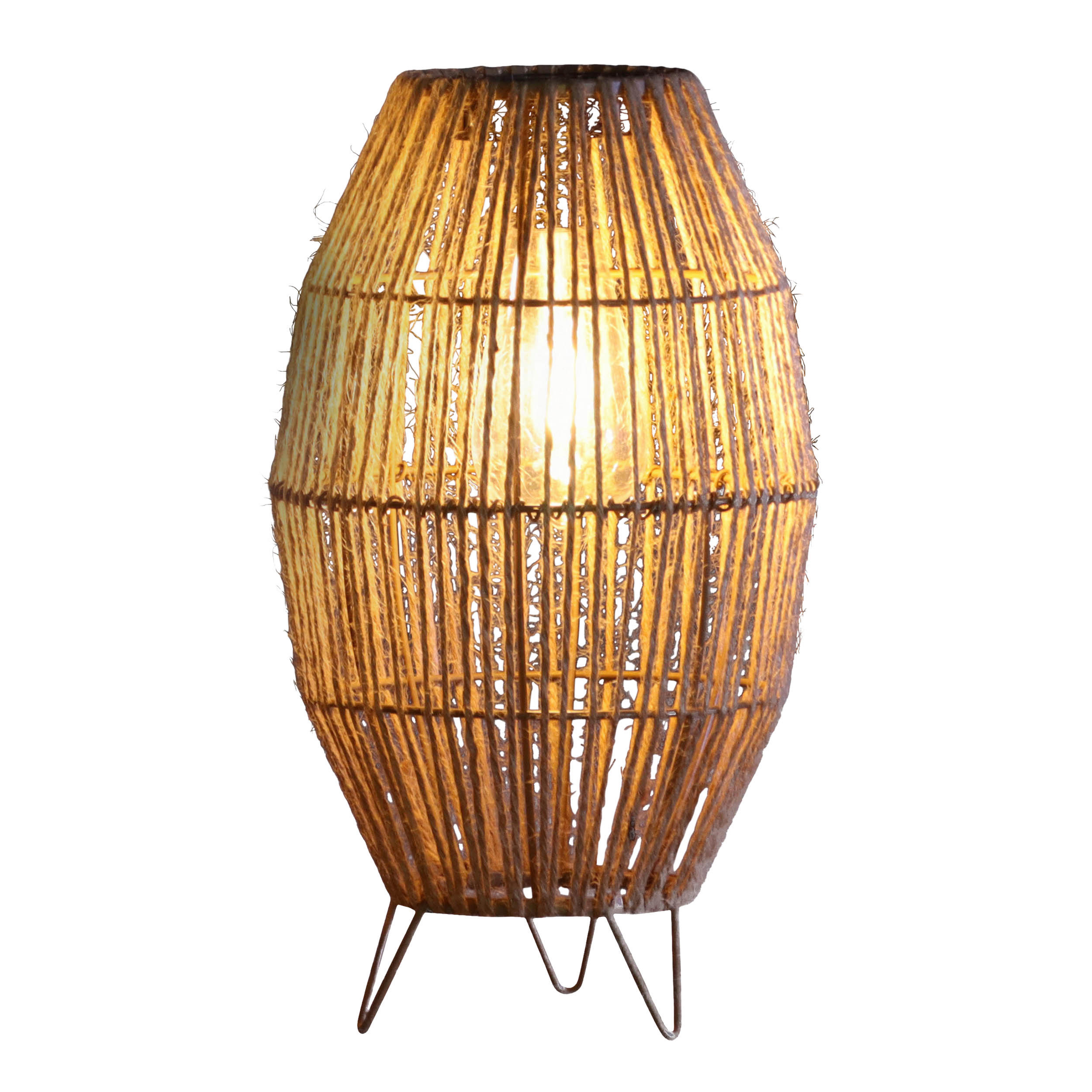 LED-Solarleuchte Korbinian 5292327 natur Kunststoff Eisen B/H/L: ca. 19,5x34x19,5 cm LED Solarleuchte "KORBINIAN" - natur (19,50/19,50/34,00cm) - Näve Leuchten