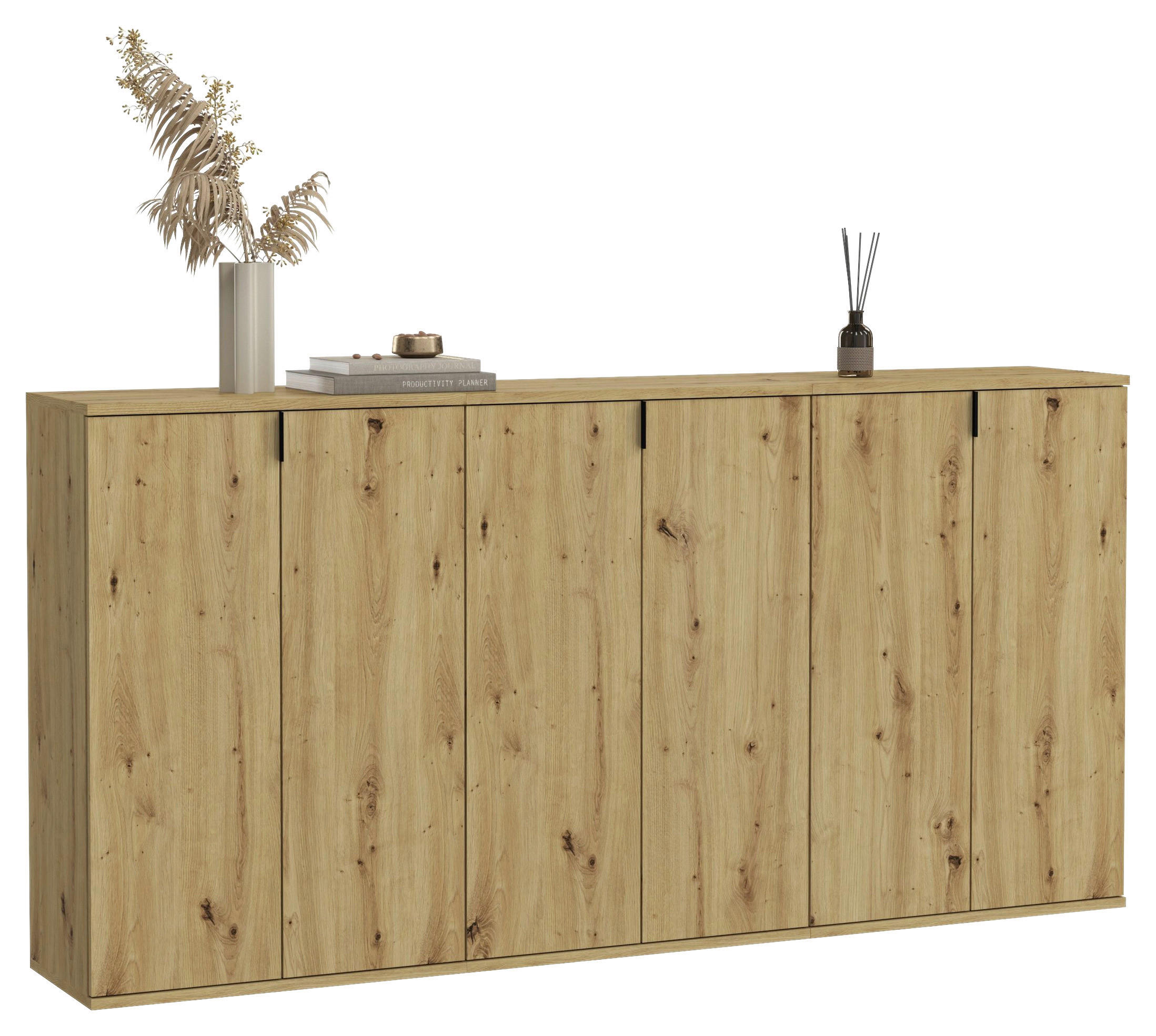 Garderobe PROJEKT Eiche Artisan Nachbildung B/H/T: ca. 183x99x34 cm PROJEKT - Eiche (183,00/99,00/34,00cm) - xonox.home