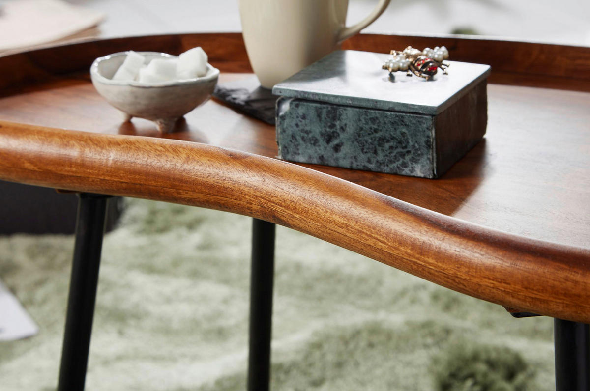 Couchtisch braun B/H/T: ca. 71x42x40 cm Couchtisch - braun (71,00/42,00/40,00cm) - Wohnling