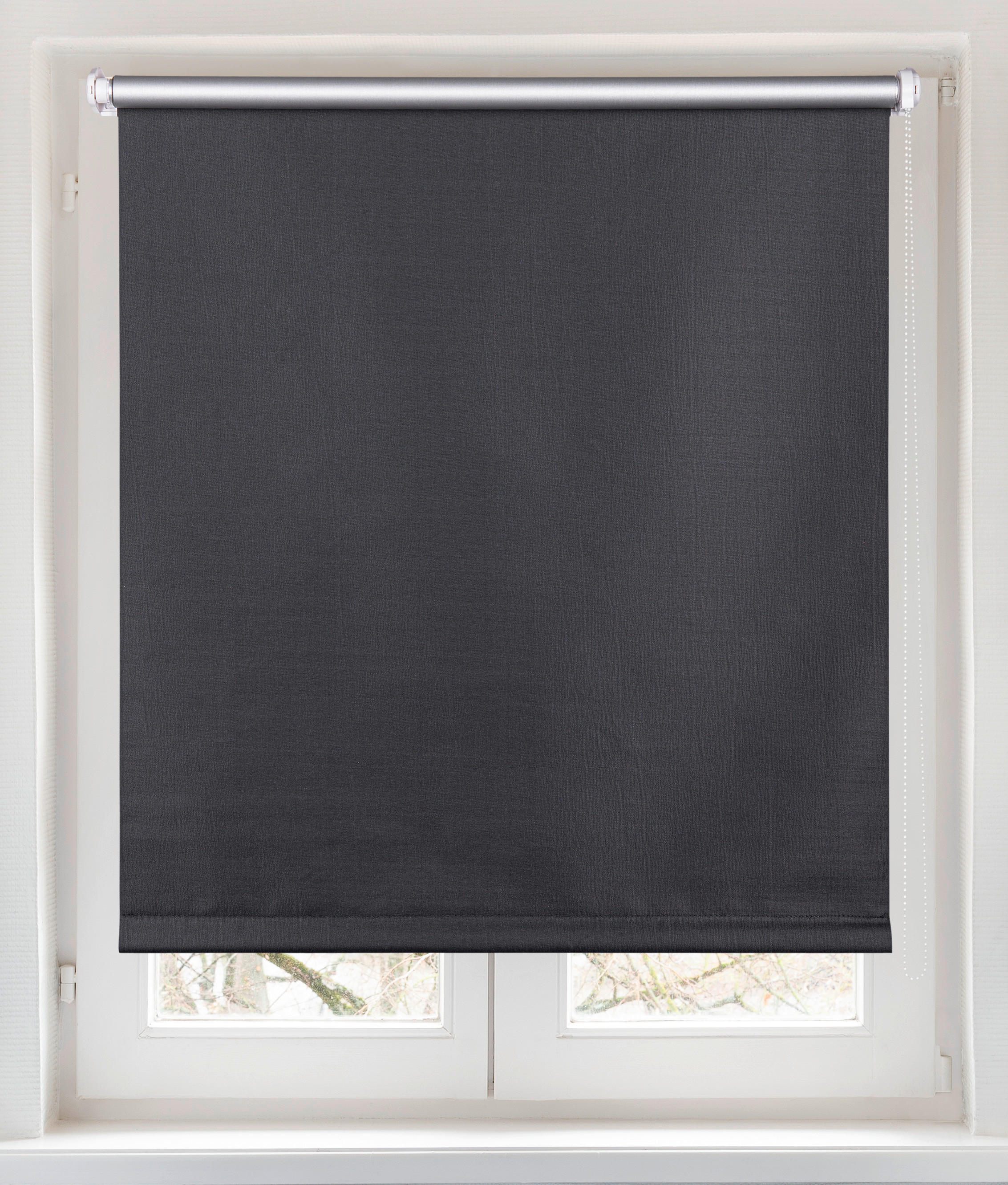 Verdunklungsrollo Darkness anthrazit B/L: ca. 80x150 cm günstig online kaufen