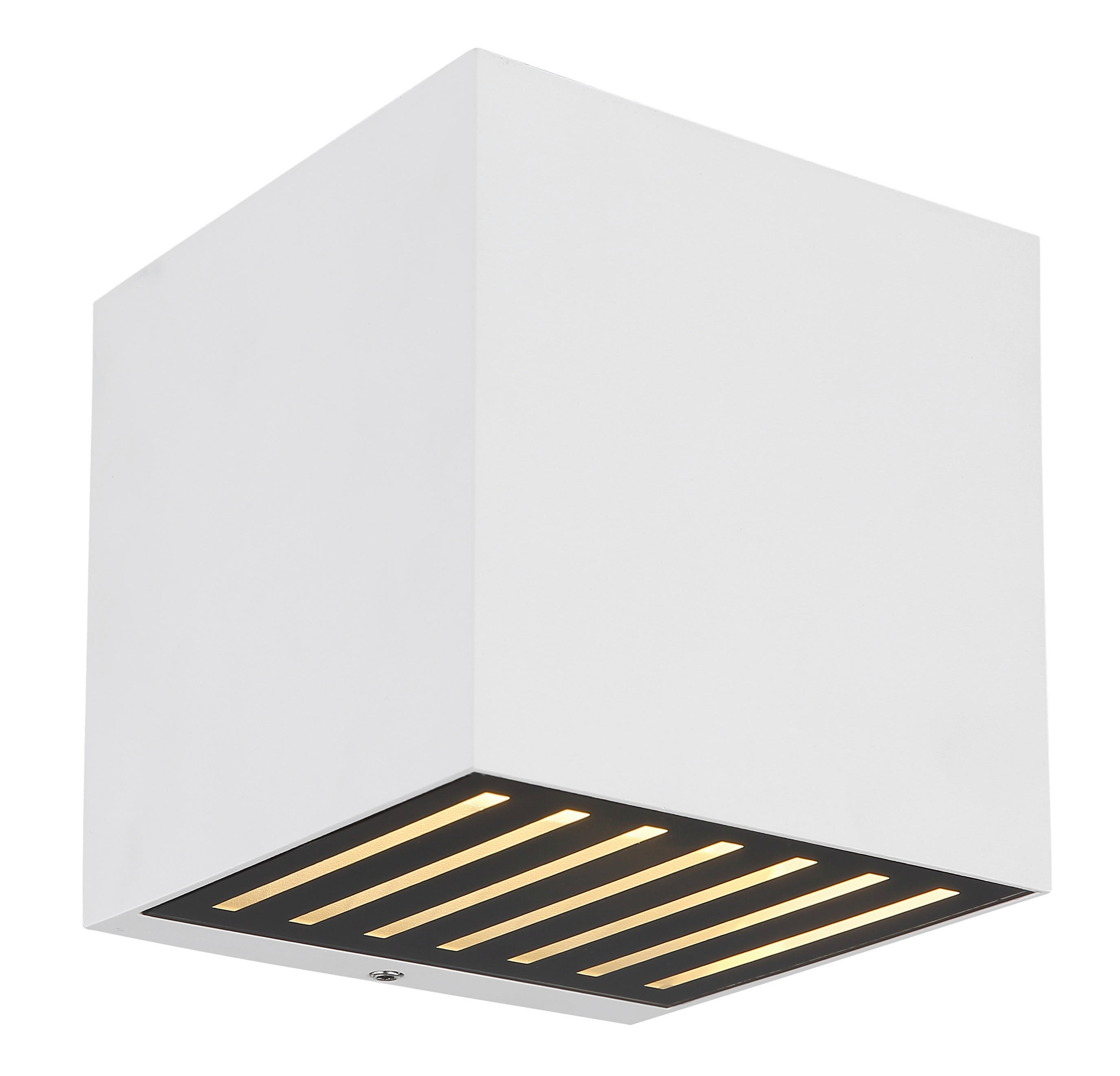 LED-Außenleuchte weiß schwarz B/H: ca. 10x10 cm ILLI - weiß/schwarz (10,00/10,00cm) - GLOBO